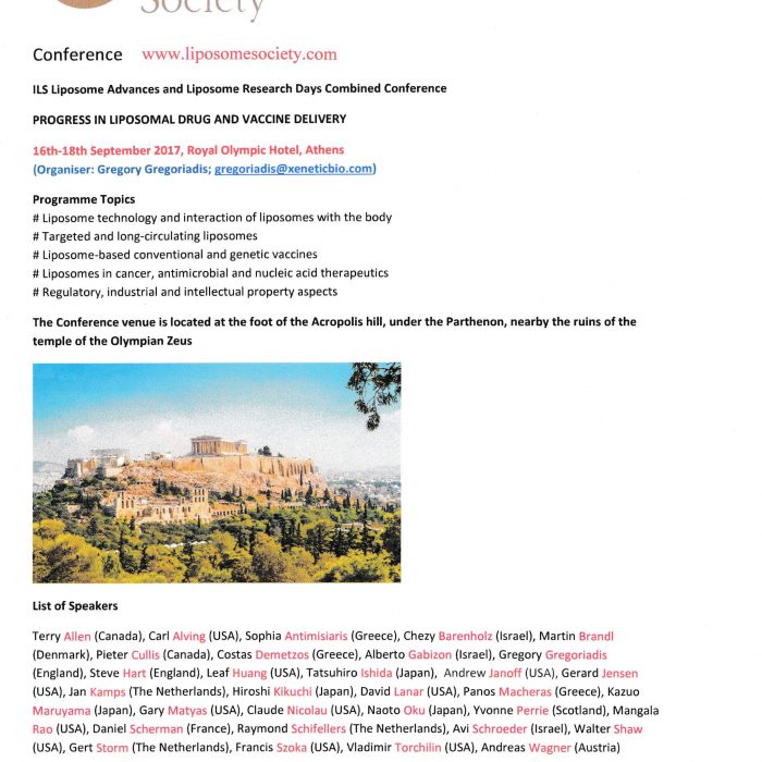 ILS Liposome Advances and Liposome Research Days Combined Conference